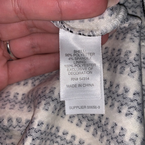 BISOU BISOU Women’s Black & White Tight Dress - Picture 6 of 8